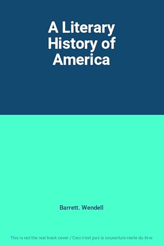 A Literary History of America B001KNRLKI Book Cover