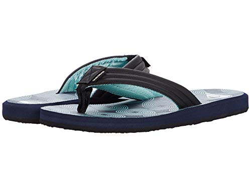 Image of Quiksilver mens Quiksilver Men's Carver Print 3 Point Flip Flop Athletic Sandal