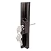 Prime-Line C 1139 Sliding Door Outside Pull, with Key, Black Diecast (Single Pack)