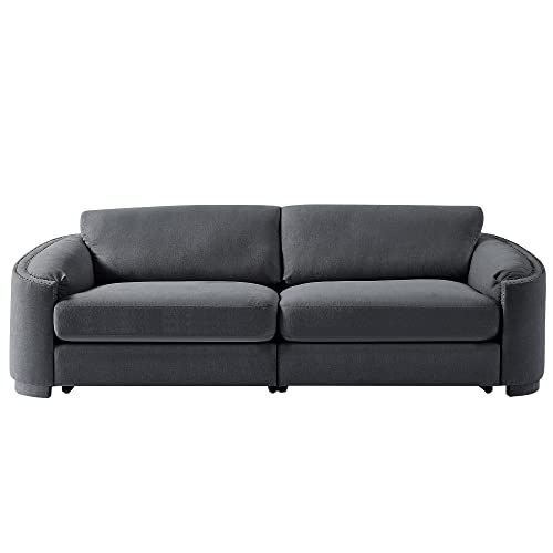 WILLIAMSPACE 92 Modern 3-Seater Sectional Sofa for Living Room (Dark Grey)