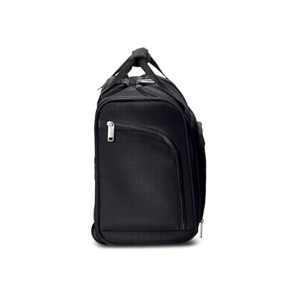 Amazon Basics Underseat Carry On Rolling Travel Luggage Bag With Wheels 14 Inches Black