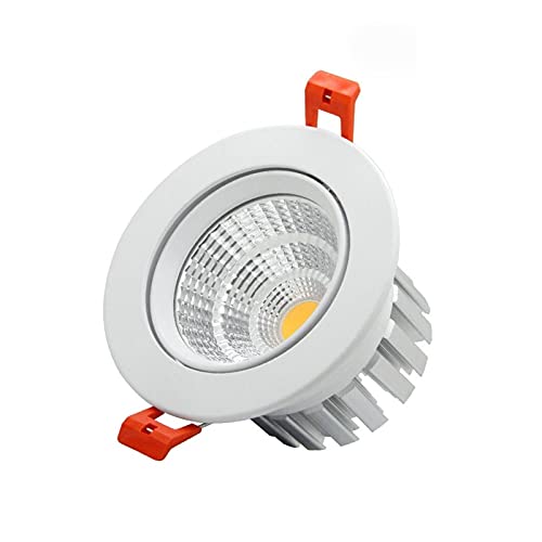 HSHHJSH Luces De Techo LED Empotradas, Epistar LED COB Empotrable Downlight Regulable 6W 9W 12W 20W Lámpara De Punto LED para Autocaravana Barco Camper Van Dormitorio Cocina Baño 110V 220V