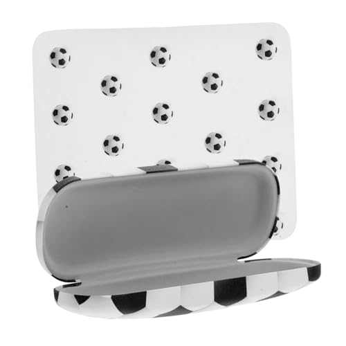 AKOOSY Étui à Lunettes Portable Rigide Motif Football Sportif, Protection Complète En Plastique, Pour Étudiants Et Garçon Et Filles, Usage Scolaire Et Voyage, Taille Compacte Et Légère
