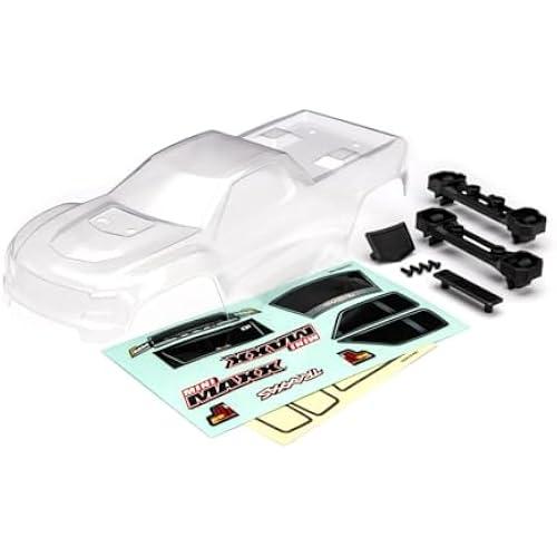 Traxxas 10711 - Mini Maxx Body w/Decals, Clear