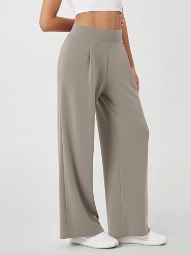 ODODOS Modal Soft Wide Leg Pants for Women High Waist Casual Relaxed Pants with Pockets-27/29"/ 31" Inseam3