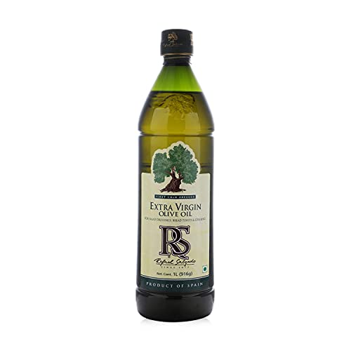 Image of Rafael Salgado Extra Virgin Olive Oil | First Cold Pressed Oil | Good for Salad Dressing and Flavouring | Zero Cholesterol and Trans Fat | Glass Bottle - 1 Liter