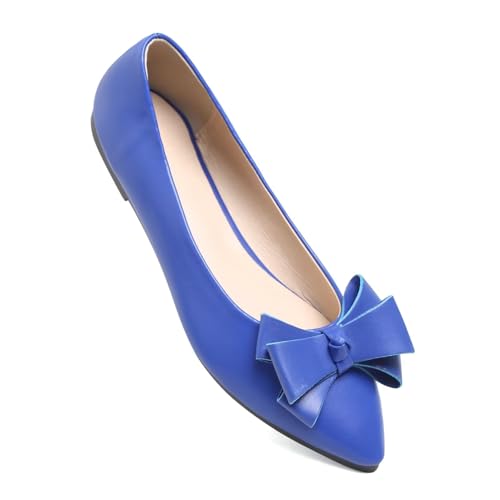 Image of SAILING LU Women's Bow-Knot Pointed Toe Ballet Flats