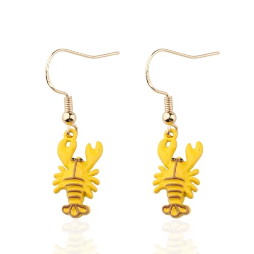 Lobster Earring Lobster Lover Gift Red Lobster Crayfish Jewelry For Seafood Fan Beach Lovers