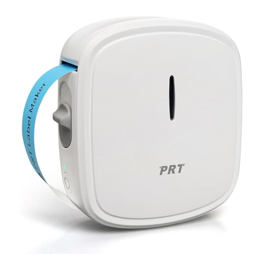 PRT Mini Etichettatrice Portatile, Bluetooth Stampante Termica Etichette for iOS & Android, Stampante per Adesivi a Rilievo Adatto...