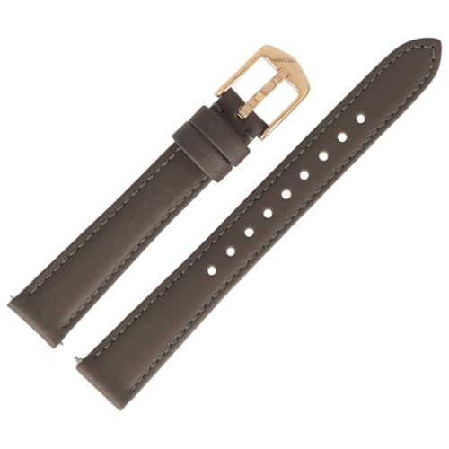 Fossil Uhrenarmband 14mm Leder Grau Rosegold - ES-3707 | LB-ES3707