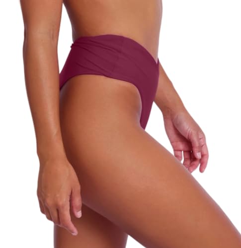 Image of geluboao Women's Bikini Bottom Sexy V Cut High Cut Swimsuit High Waisted Bathing Suit Bottoms