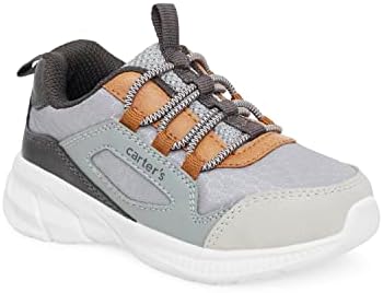 carter's Boy's Crimson Sneaker, Grey, 4 Toddler | Image 1