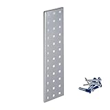 LocBoard LBS-4S Steel Square Hole Pegboard Strip, 18