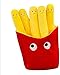 LAARNT Papas Fritas Rellenas Cojín Creativo de Patatas Fritas Almohada de Felpa de Papas Fritas de Dibujos Animados Peluche de Patatas Fritas Interesante Mobiliario para el Hogar 30CM