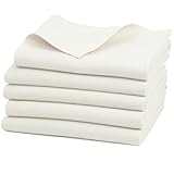 ZOLLNER Set de 5 Chiffons molletonnés en 80x80 cm en Coton - Matelas à Langer très Absorba...