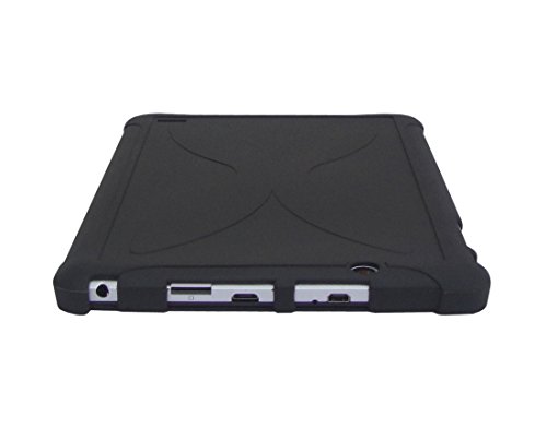 Ishoppingdeals Tpu Case + Screen Protector -Ultra–Slim Tpu Rubber Gel Cover With Textured, Non-Slip Grip For Nextbook Ares 8A (Nx16A8116S) Android Tablet 2017 Release (Black) #TOP5