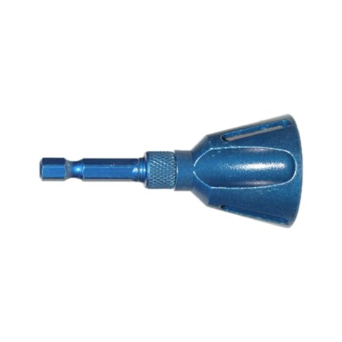 SEIWEI Blue Deburring External Chamfer Tool, with Carbide Blade, Deburring Chamfering Drill Bit, Remove Burr Tools Quick Release Hex Shank, Fit for 3-25mm (0.12-0.98in)