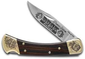 Buck 110 Premier Edition Ebony Wood Folding Hunter 1/250 Stainless Custom Pocket Knife 110 PREMIERE EDITION