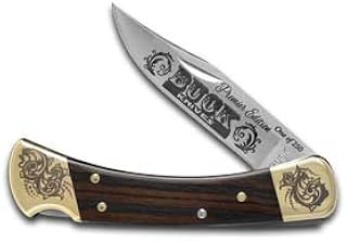 Buck 110 Premier Edition Ebony Wood Folding Hunter 1/250 Stainless Custom Pocket Knife 110 PREMIERE EDITION