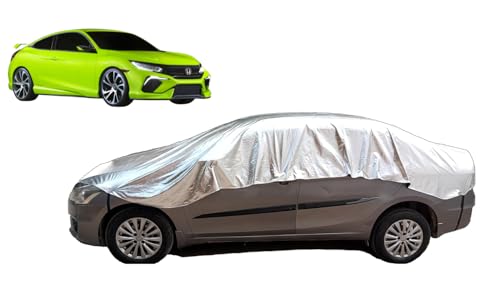 Image of Smart Fabrik || Half Body & Full Body Cover for Car || UV Protection || HeatProof (Civic (2006-Till Date), Half Body)