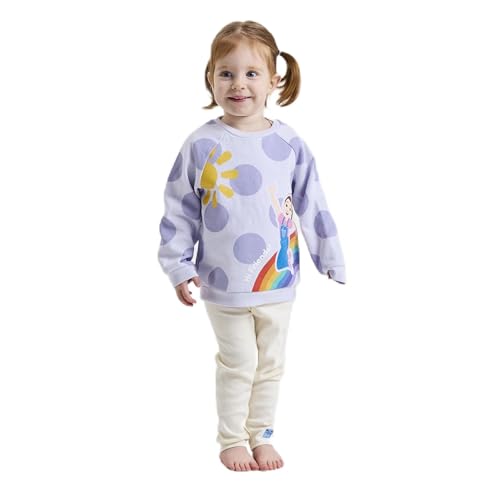 Image of Ms. Rachel Girls Sweatshirt Leggings Set Kids Bottoms Top Outfit Set, 12-18 Months