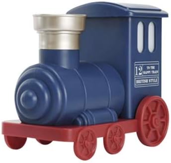 Compact Portable- Retro Train Engine design Cute and Efficient Air Humidifier Moisturize With USB Cable and Battery-Operated Train Room Humidifier For Home, Living Area, office Etc (Blue)