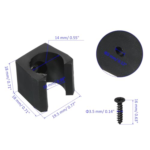 M METERXITY 20 Pack Billiards Cue Locating Clip Holder, Plastic Lightweight Pool Stick Clips, Wear-Resistant - Image 3