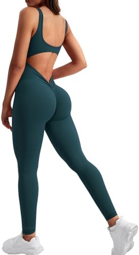 YEOREO Sleeveless Jumpsuits for Women Sexy Backless Gym Bodycon L...