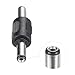 uxcell DC Power Connector Adapter, 5Pcs 5.5mmx2.1mm Male to Male Cable Jack Socket Converter for CCTV Security Camera Strip Lighting