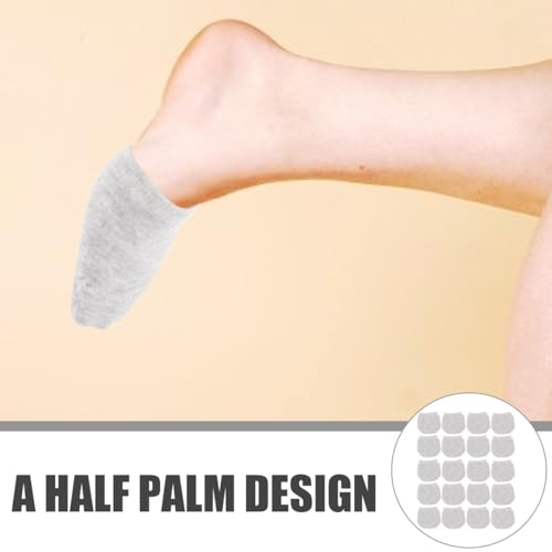 Image of DOITOOL Women Half Palm Socks Breathable No-Show Invisible Socks Sweat Absorbing Seamless Forefoot for High Heels and Daily Wear Comfort