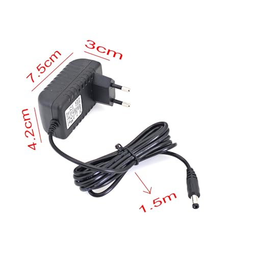 JZK 6V 0.5A Netzteil, 6 V 500 mA Adapter, Ladegerät für Kinder-Elektroautos, Kinder-Elektromotorräder, Kindermotorräder, Rutschautos, Quads, Sportwagen und andere 6V-Geräte