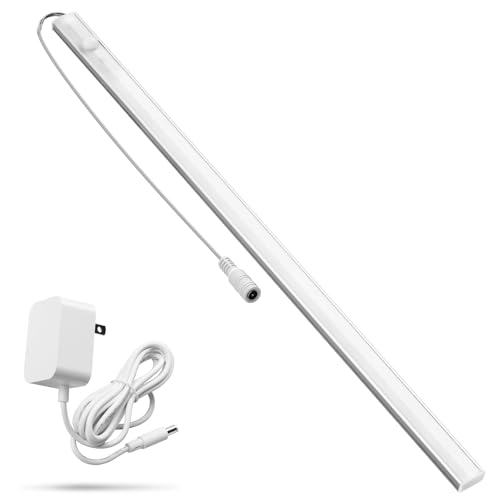 Under Cabinet Lighting LED Motion Sensor Lights Plug in Indoor, 16 inch 500LM 12V Under Counter Super Bright Ultra Thin Magnetic for Kitchen/Closet/Hallway/Toilet/Garage(Cool White/6000K)