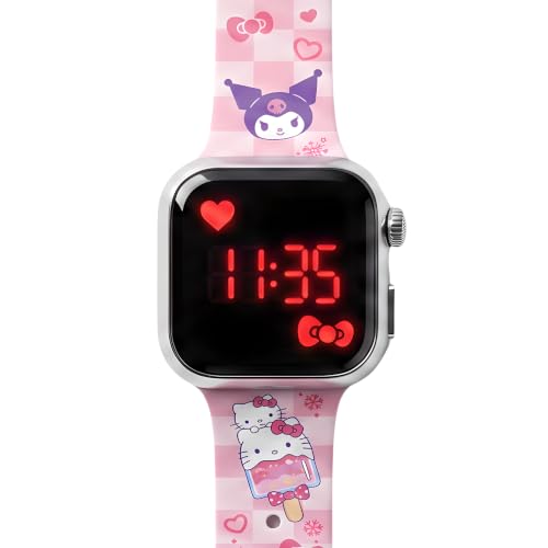 Montre bracelet LED Disney, Hello Kity - Rose, Moderne et ludique