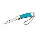 Produktbild Herbertz Mini-Taschenmesser, Stahl AISI 420, Nagelhau, türkise Heftschalen, Fangriemenöse mit Kugelkette, scharfes Klappmesser & Outdoor-messer für Camping, Wandern oder Jagd