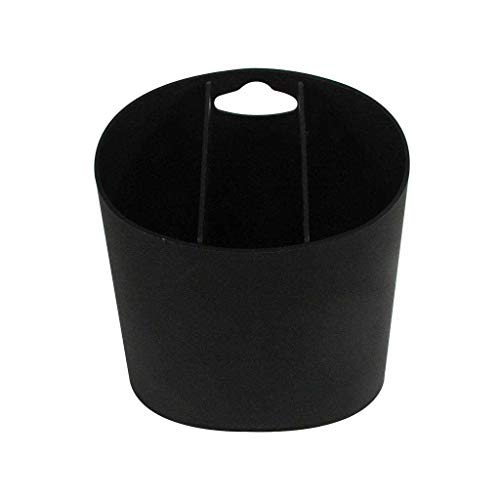 Escorredor de talheres Oval Basic, 13,8 x 10,5 x 14,4 cm, Preto, Coza
