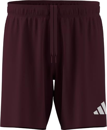 adidas Men's Entrada26 Shorts, Team Maroon 2/White, M