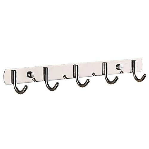 Spotact Stainless Steel Coat Rack Heavy Duty Wall Mounted Towel Hanger Modern Metal Clothes Hooks for Entryway Hallway Kitchen Bathroom Bedroom (Round