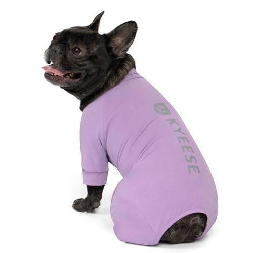 KYEESE UV Protection Dog Shirt UPF 50+ Cooling Summer Jumpsuit for Small Dogs Breathable Reflective Shedding Control Dog Sun Shirts Quick-Dry Dogs Onesie Pet Clothes Purple M