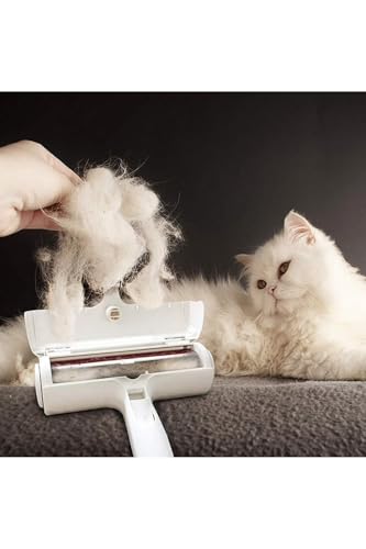 EveFix Hazneli Kedi Köpek Evcil Hayvan Kazak Kıyafet Elbise Halı Yatak Tüy Temizleyici Kıl Toz Toplayıcı