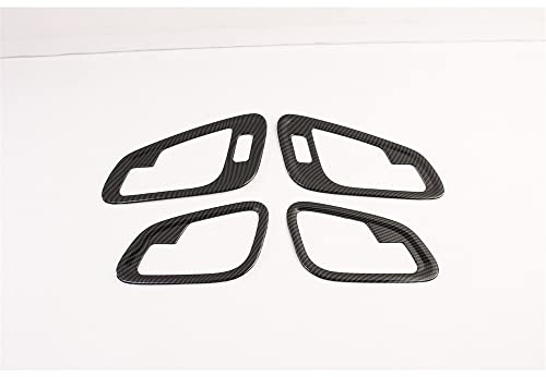 Fit For Chevrolet Colorado 2014-2022 Carbon Fiber Abs Interior Door Handle Bowl Ring Trim Decorative Cover Interior Car Accessories #TOP6