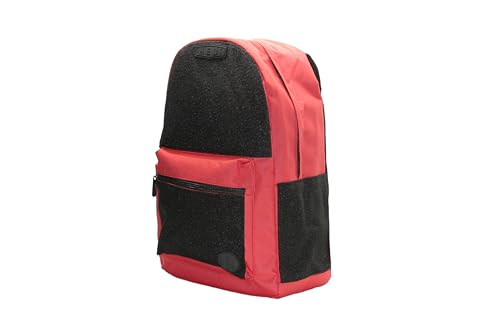 HEDiGEAR Base Backpack (Red) – Medium 17L Backpack with Hook & Loop Panels for Patches, Multiple Storage and Media Pocket w/Headphone Port for Hiking, Work & Travel3