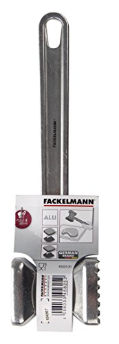 Fackelmann Meat Tenderiser, Meat Hammer & Mallet for Steak, Beef, Chicken or Pork, Dual Sided Heavy Duty Durable Aluminium, 22.5x6x5cm, Silver