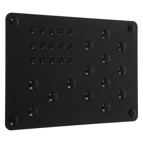 PATKAW Almohadilla Antideslizante para Pedales de Coche Negra, Placa de Apoyo Duradera Tornillos, Accesorio para Interior Automotor, Adecuado para Mejorar la Seguridad Conducción