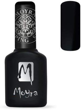 Moyra FOIL POLISH FOR STAMPING *UNIQUE POLISH TO STAMP WITH METAL FOIL (BLACK) 10ML