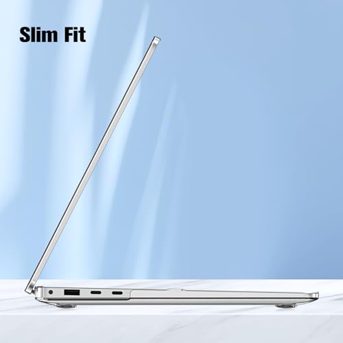 Fintie for Surface Laptop 7 ケース 保護ケース 13.8インチ PC 薄型 軽量 耐衝撃性 傷防止 排熱口設計 透明 おしゃれ (モデル番号2036) (1クリア)