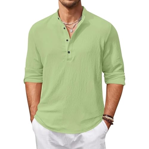 Image of Bellstone Men's Cotton Blend Solid Regular Fit Full Sleeve Short Kurta | Men's Trendy Short Kurta | Ethnic Stylish Casual Lightweight Summer Kurta for Daily and Occasion Use
