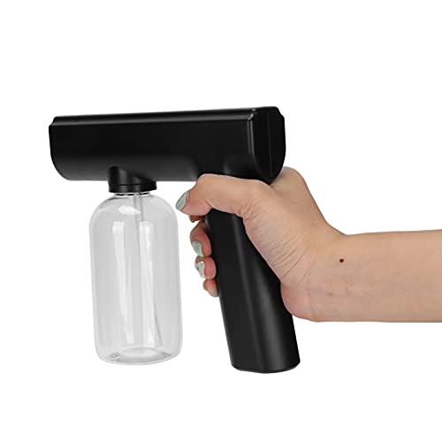 Nebelpistole, Desinfektionsmittel-Nebelgerät, Sprühgeräte Tragbares Nanometer-Nebelsprühpistole Multifunktionales Elektrisches Nebelgerät Drahtloses Reinigungssprühgerät (Schwarz)