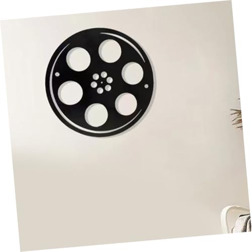 Décoration murale vintage en fer noir style ciné rétro pour café