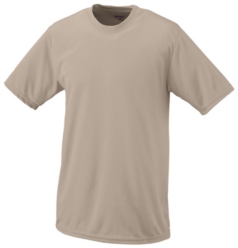 Augusta Sportswear Men's Wicking T-Shirt, Sand, Medium