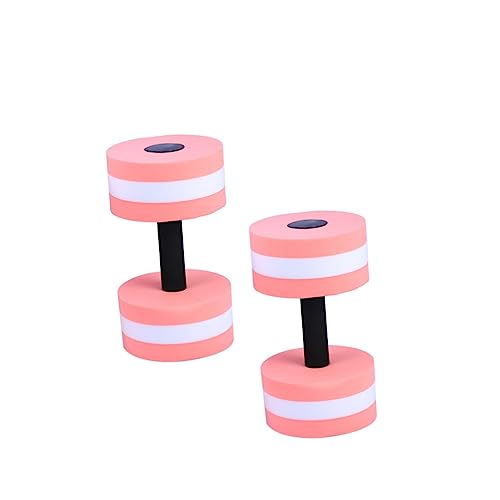 Par de mancuernas flotantes para piscina rosa miniatura 1